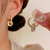 14K Gold-plated Niche Design Small Waist Earrings