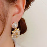 14K Gold-plated Sparkling Firework Earrings