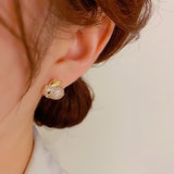 14K Gold-plated Rabbit Stud Earrings