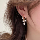 14K Gold-plated Rhinestone Earrings