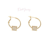 14K Gold-plated Simple Hoop Earrings