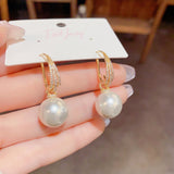 14K Gold-plated Trendy Pearl Earrings