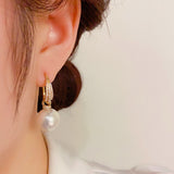 14K Gold-plated Trendy Pearl Earrings