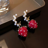 14K Gold-plated Strawberry Earrings