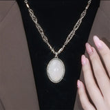 14K Gold Plated White Moonlight Necklaces