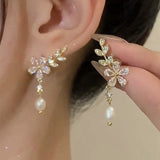 14K Gold Plated Zircon Crawler Earrings