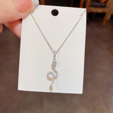 14K Gold Plated Zircon Snake Necklaces