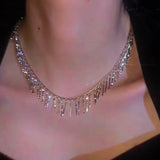 14K Gold Plated Sparkling Diamond Necklaces