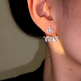 14k Gold-Plated Diamond Leaf Earrings