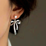 14K Gold-Plated Dot Bow Earrings