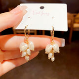 14k Gold-Plated Exquisite Pearl Earrings