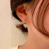 14k Gold-Plated Heart-Design Earrings