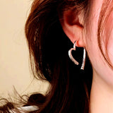 14k Gold-Plated Heart-Design Earrings