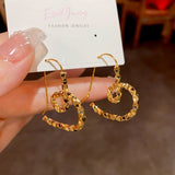 14k Gold-Plated Heart-Design Threader Earrings