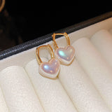 14k Gold-Plated Love Pearl Earrings