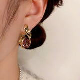 14k Gold-Plated Luxury Diamond Earrings