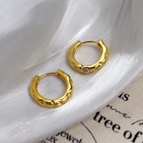 14k Gold-Plated Luxury Hoop Earrings