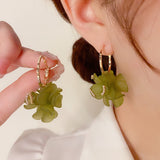 14k Gold-Plated Petal Flower Earrings