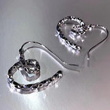 14k Gold-plated Heart-Design Earrings