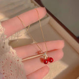 18K Gold-Plated Cherry Necklaces