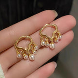 18K Gold-Plated Cloud Pearl Earrings