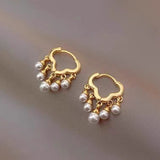 18K Gold-Plated Cloud Pearl Earrings