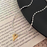 18K Gold-Plated Matching Love Rice Bead Necklaces