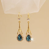 18K Gold-Plated Opal Leaf Earrings