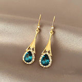 18K Gold-Plated Opal Leaf Earrings