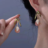 18K Gold-plated Dazzling Tulip Earrings