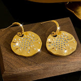 18K Gold-plated Diamond And Pearl Earrings