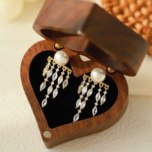 18K Gold-plated Faux Pearl Earrings