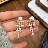 18K Gold-plated Faux Pearl Earrings