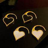 18K Gold-plated Heart-Design Earrings