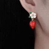 18K Gold-plated Strawberry Earrings