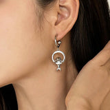 18K Gold-plated Zircon dolphin Earrings