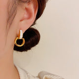 18K Gold Plated Simple Hoop Earrings