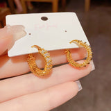 18K Gold Plated Exquisite Hoop Earrings