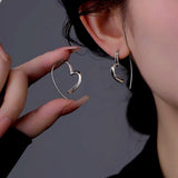 Heart Design Threader Earrings