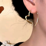 Heart Design Threader Earrings