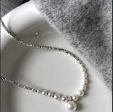 Silver Plated Artificial Pearl Necklaces