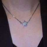 Silver Plated Magnetic Star Necklaces