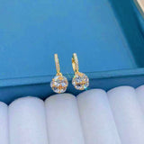 14K Gold-plated Bling Ball Earrings