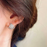 Silver Post Curved Exquisite Earrings