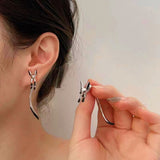 Silver Post Fox Earrings