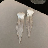 Silver Post Heart-Design Earrings