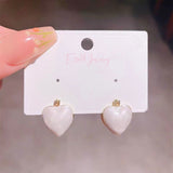 Silver Post Heart-Design Earrings