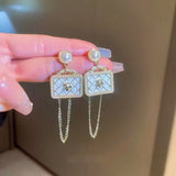 Silver Post Personalized Bag Style Earrings