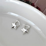 Silver Post Star Earrings