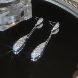 Silver Post Zircon Earrings